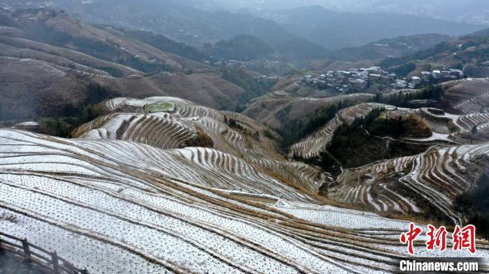 龙脊梯田冬天图片