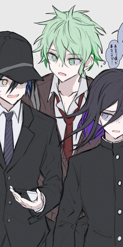 《弹丸论破》天海兰太郎和其他角色的奇怪组合,动漫全面屏壁纸