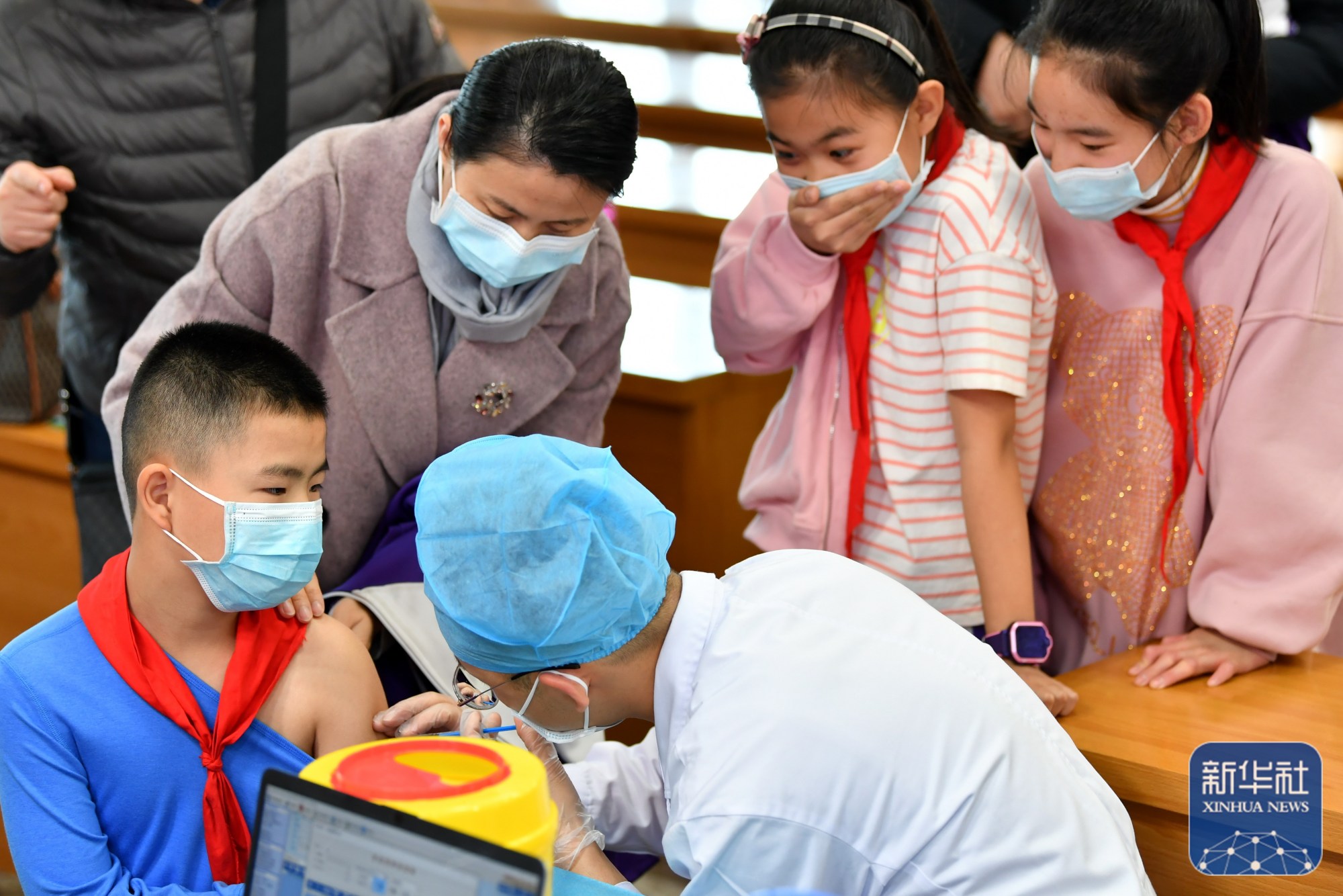 太原:疫苗接种进校园