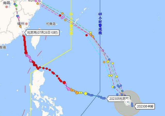 第6号台风卡努生成最新实时路径