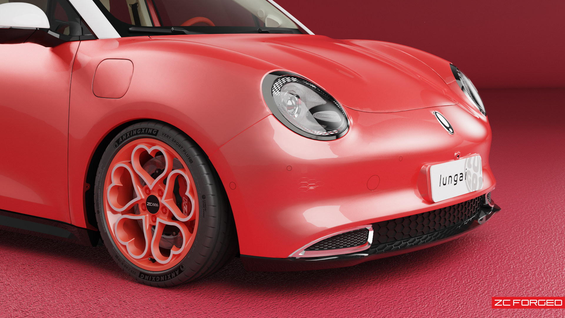 有情人一夜暴富,欧拉好猫改装zcforged 18寸pt63粉嫩轮毂