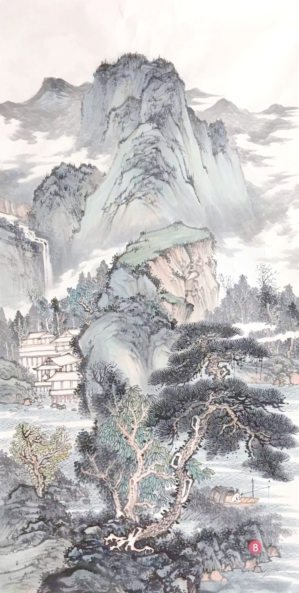 中堂山水画:品味中国传统艺术之美