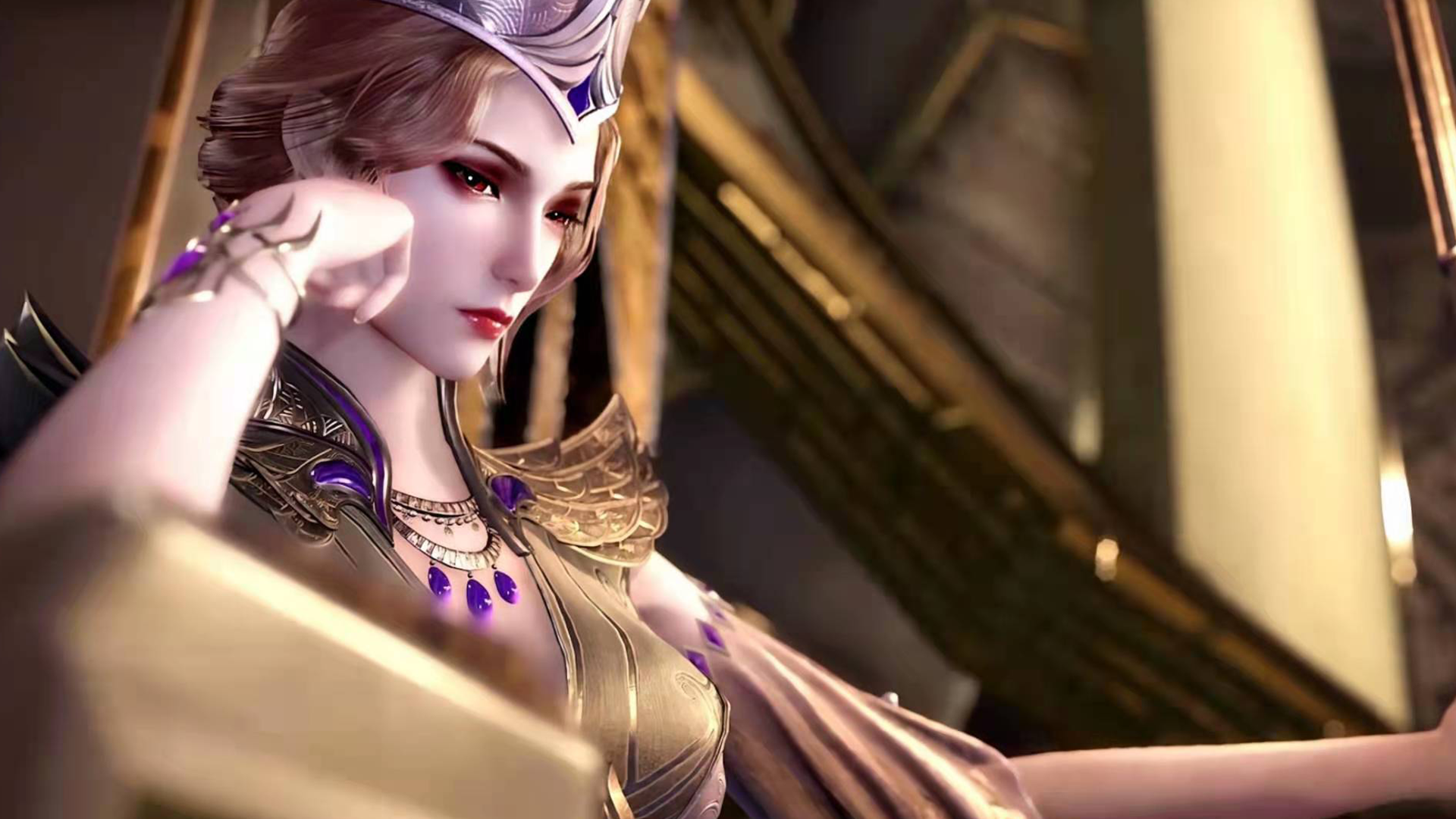 海神波塞西露出真颜,气质不输于比比东?终是多疑,绝美女神毁了