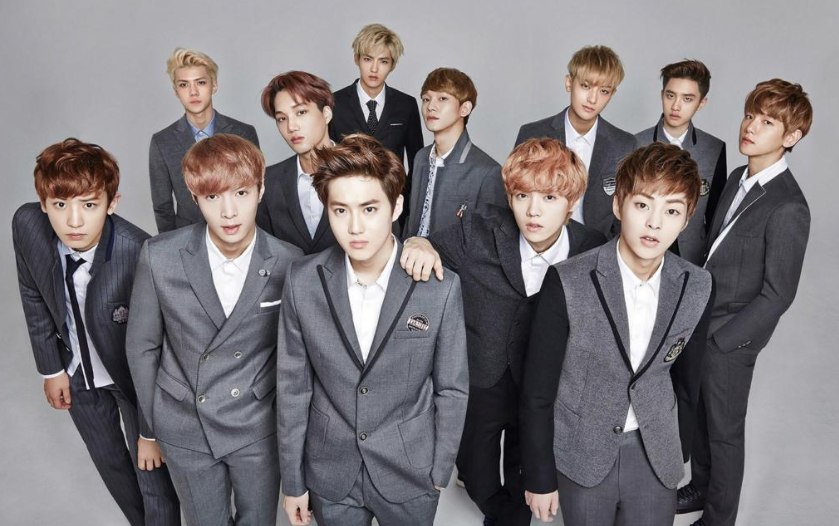 exo的应援色是宇宙拿铁色(银色)