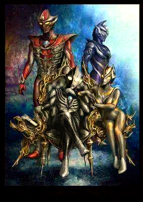 黑暗迪迦与卡蜜拉:共生阴影下的光明觉醒