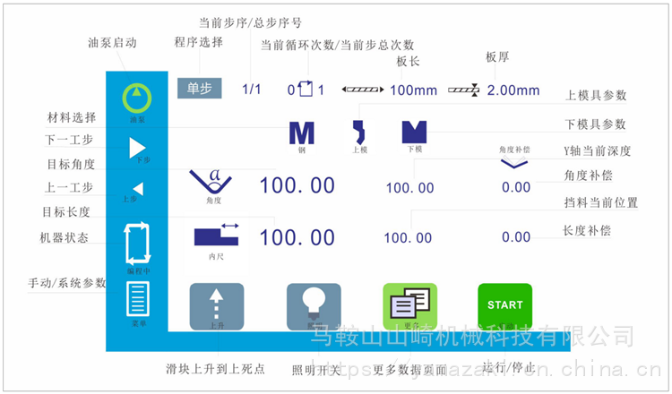 双伺服数控折弯机tp10操作系统说明