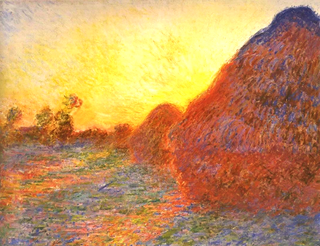 莫奈《干草垛》系列:印象派艺术中的探索与成就