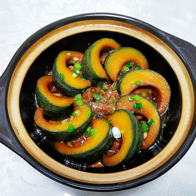 砂锅蜂蜜油焗南瓜图片
