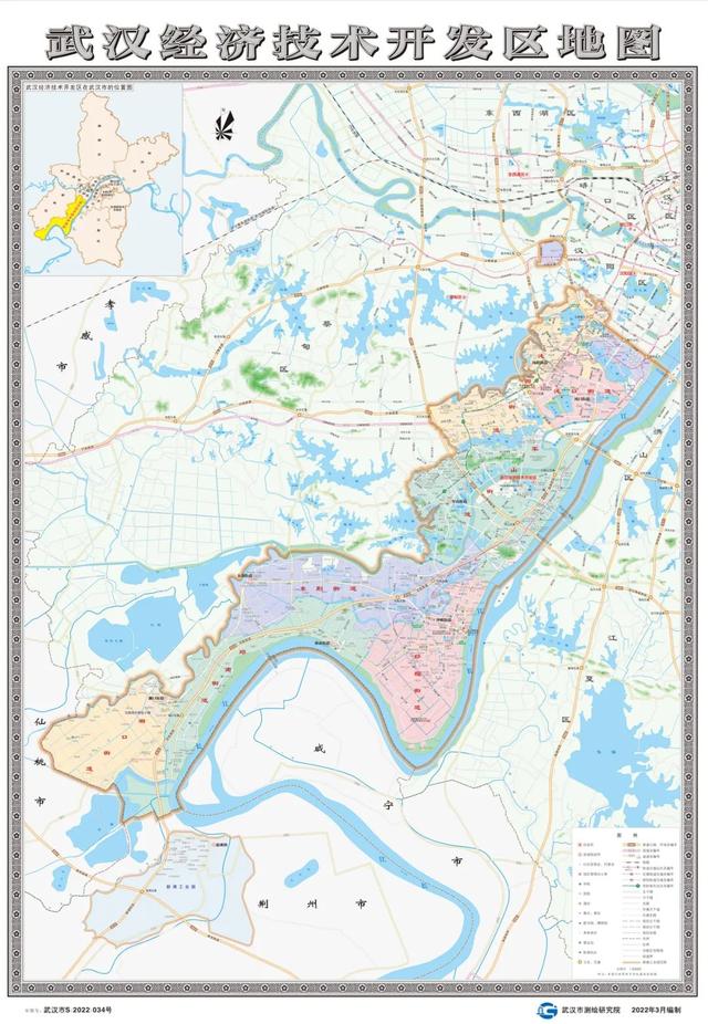 快收藏!最新版武汉经开区地图发布