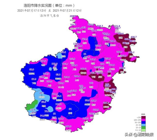 最新數據!偃師,伊川,孟津雨量突破歷史極值,本輪強降水明天逐漸停止