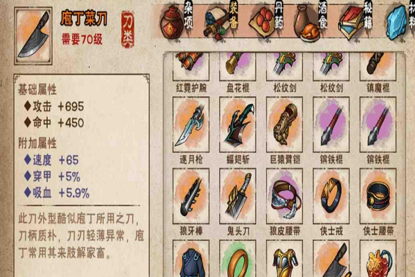 烟雨江湖70级标准战力