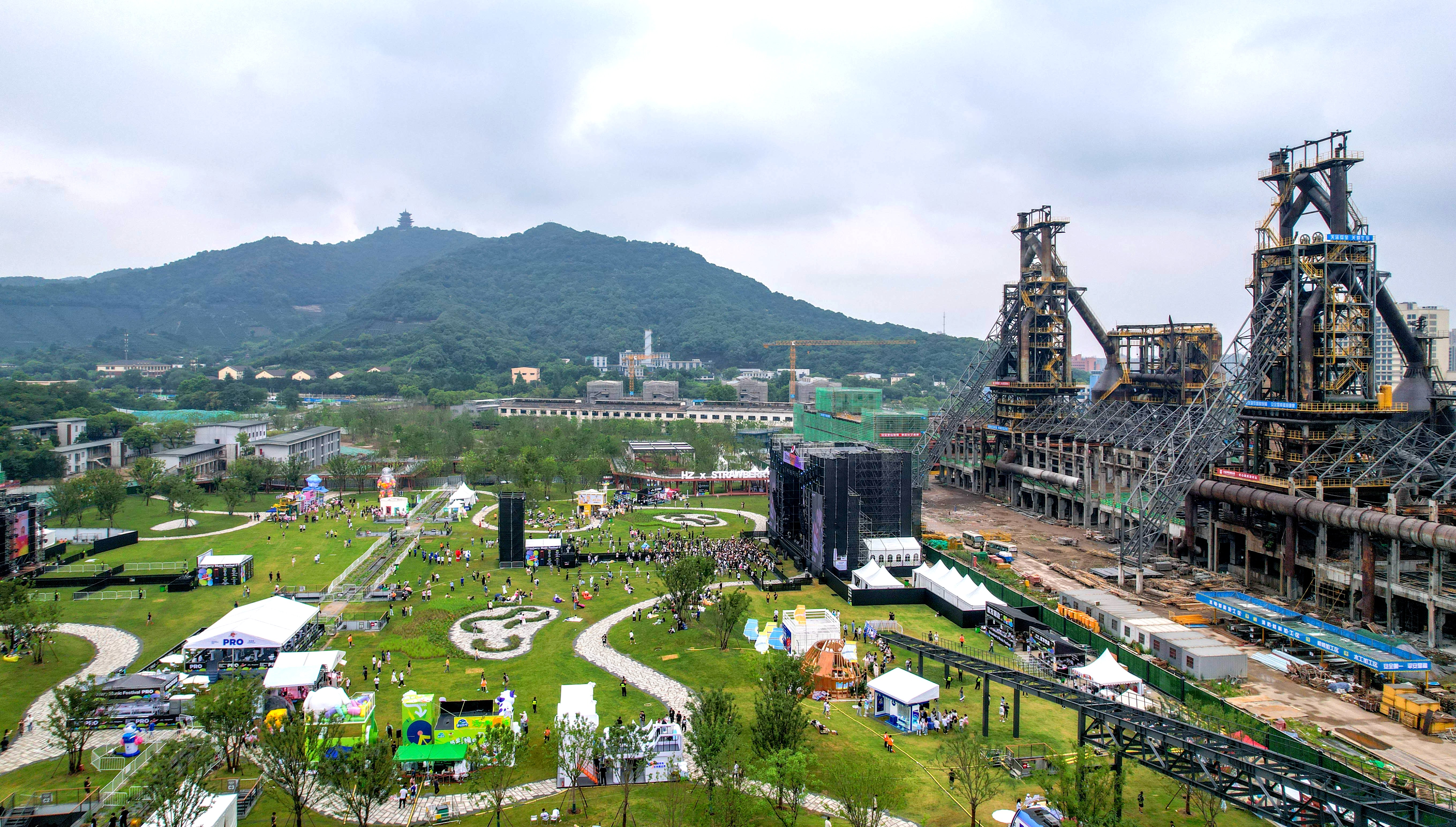 音乐节遇上工业风!大运河杭钢公园公共空间建成试运营