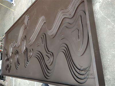 不锈钢假山景墙 户外山峦不锈钢屏风隔断背景墙订制厂家