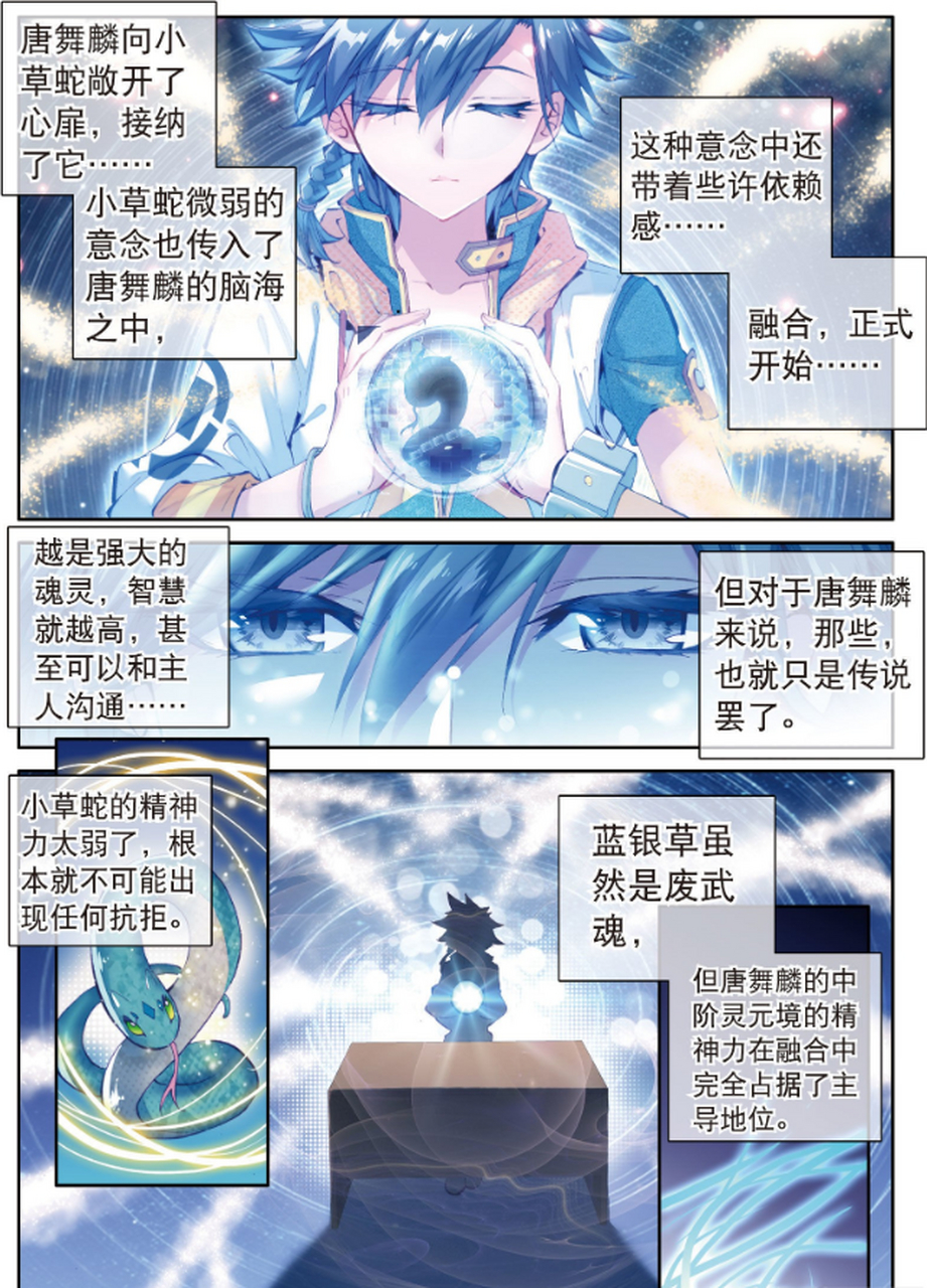 斗罗大陆4终极斗罗# 唐舞麟融合魂灵