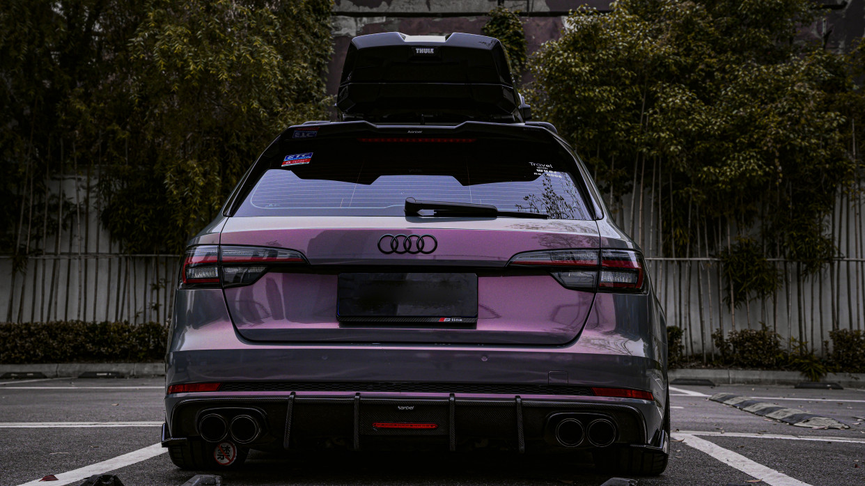 unic|奥迪a4 allroad改色星空灰魅影