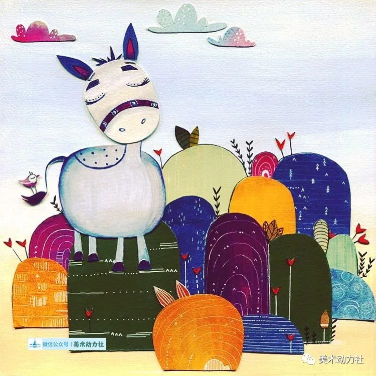 还在买现成的彩色卡纸做剪贴画?