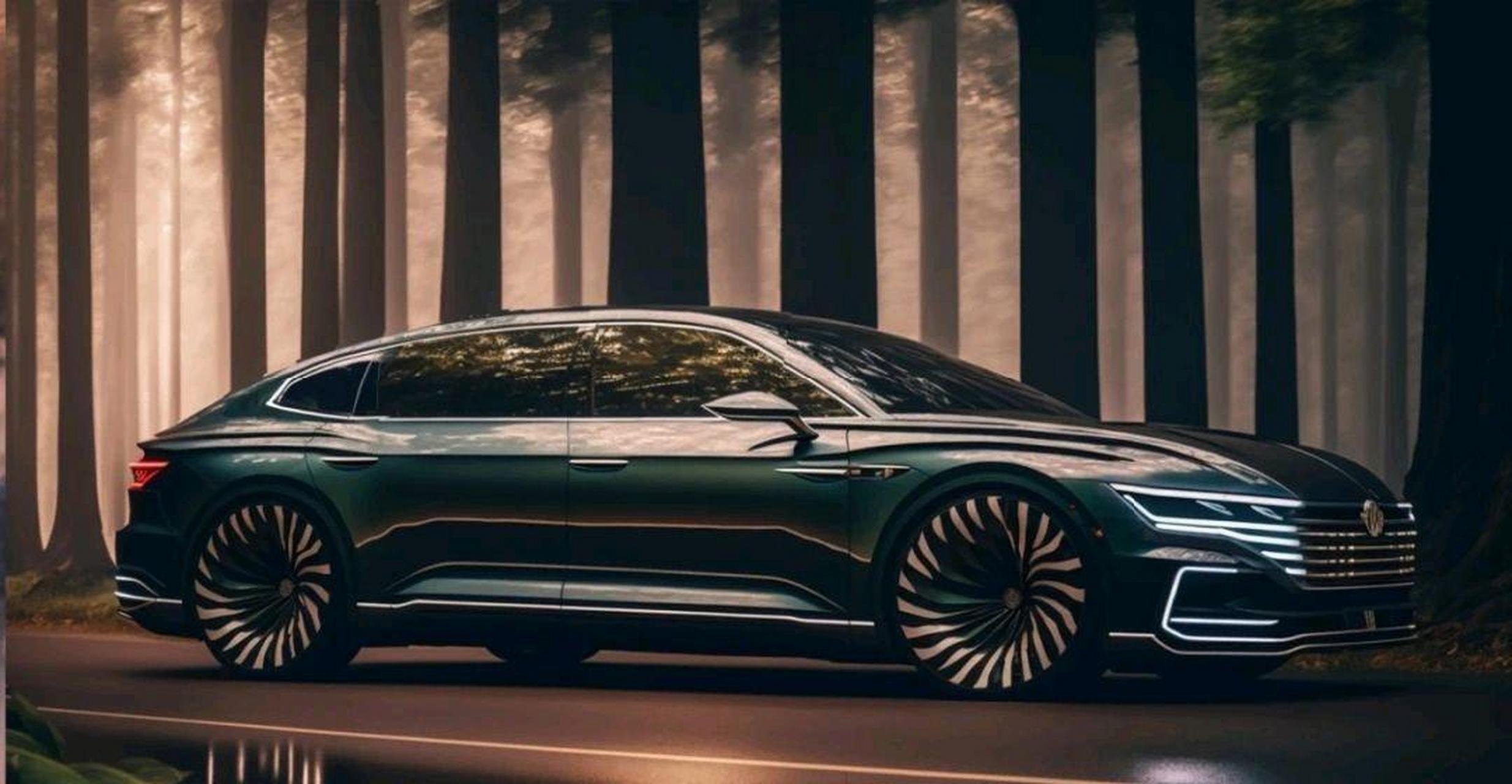 导读:2024大众迈腾设计图曝光,颜值大增,激光大灯 宽体车身,帅气 作为