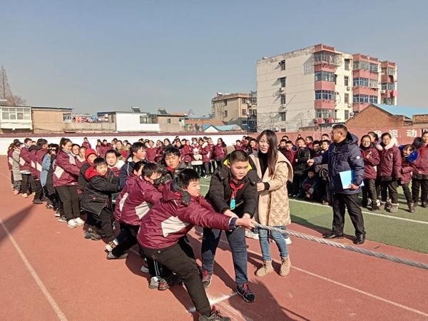 涟水县向阳小学举行冬季三项体育竞赛活动