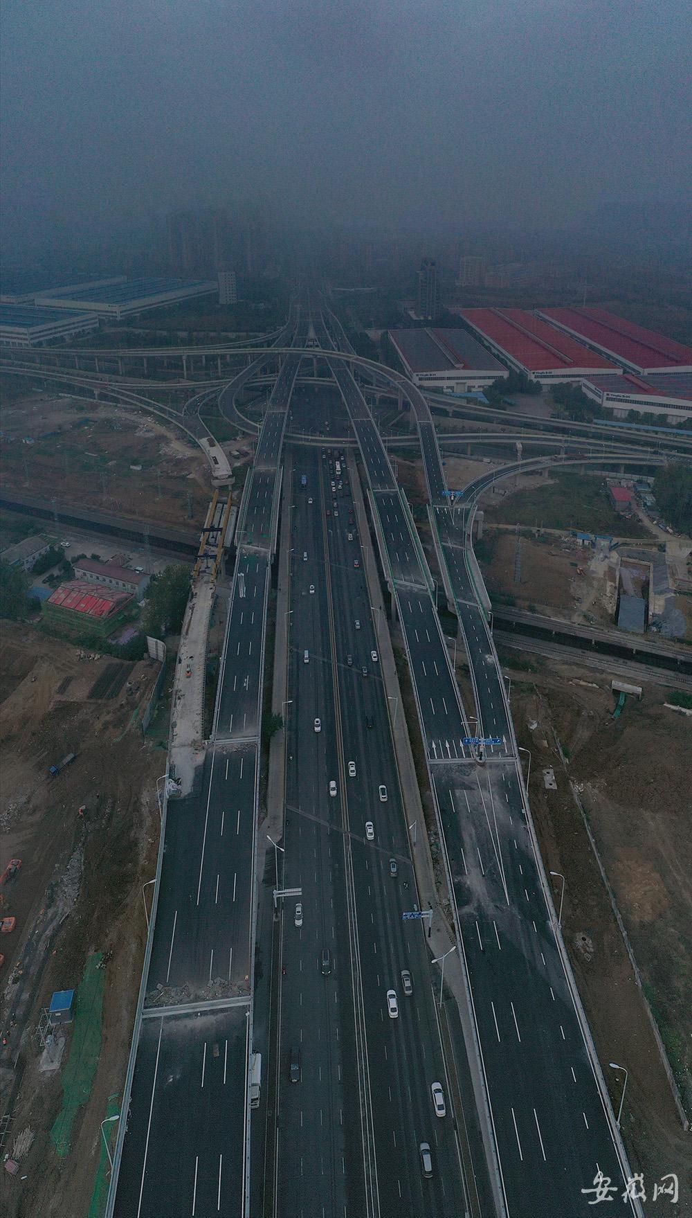 合肥繁华大道集贤路互通立交工程12月20日全面通车