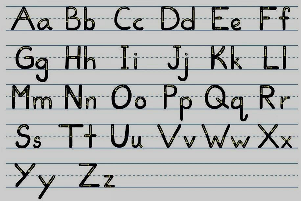 英语大写字母26个字母怎么写三线格