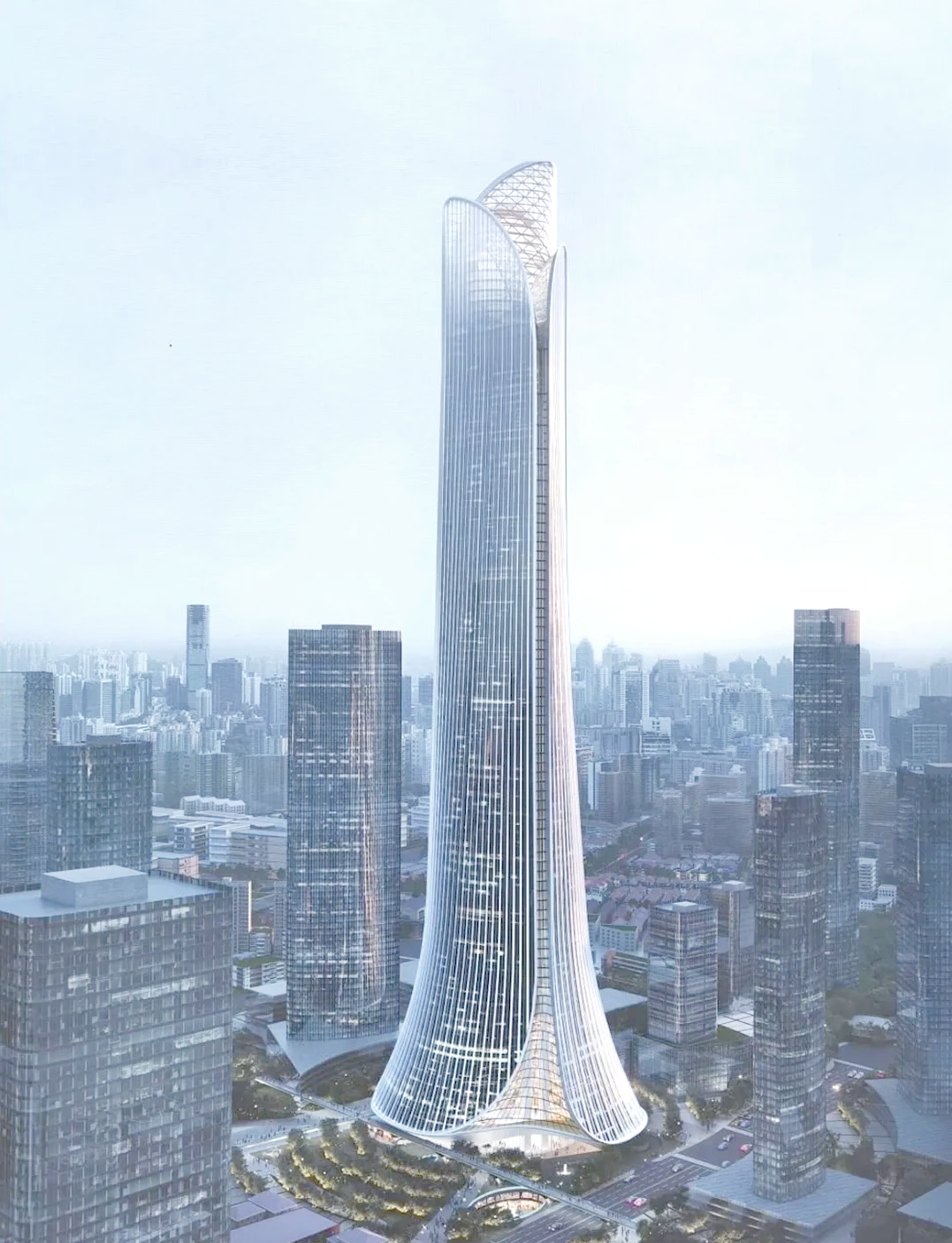 上海北外滩中心:未来浦西的新地标,高达480米的超高层建筑!