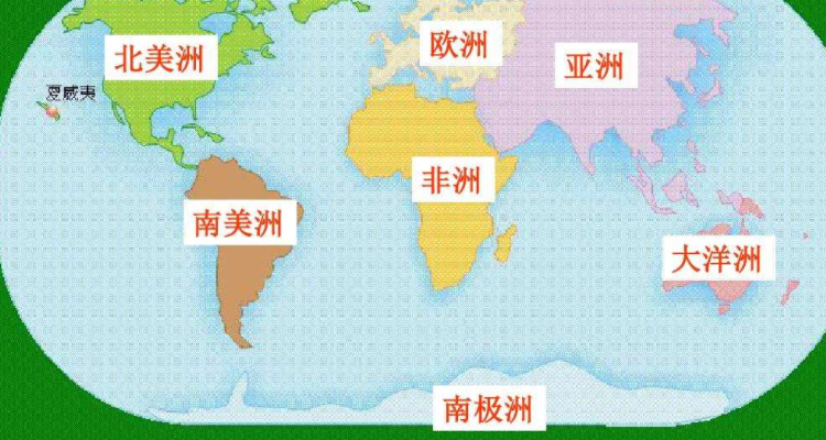 八大洲四大洋分别是哪些?