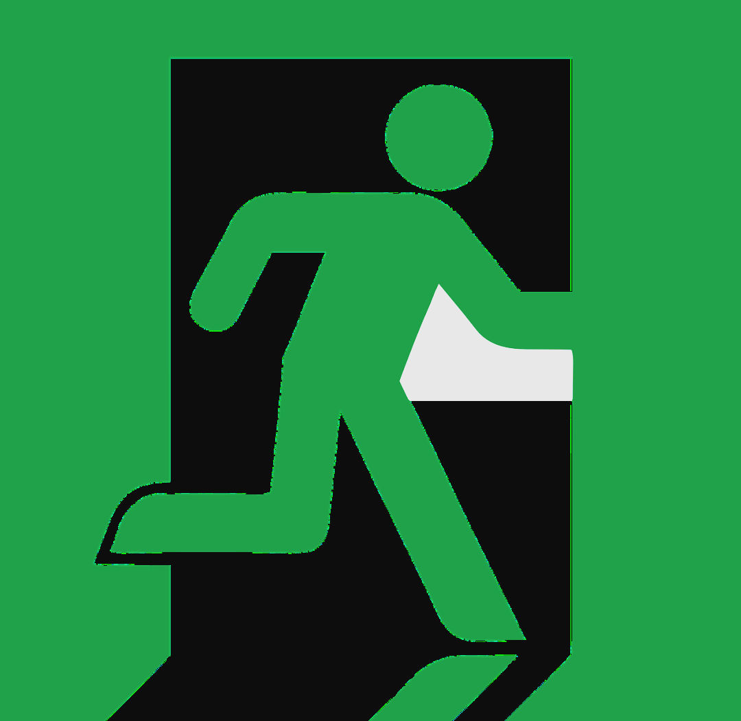 安全出口标志上的"小绿人"形象探源