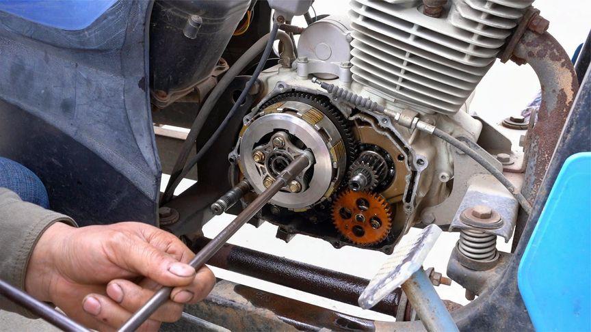 摩托车离合器更换教程