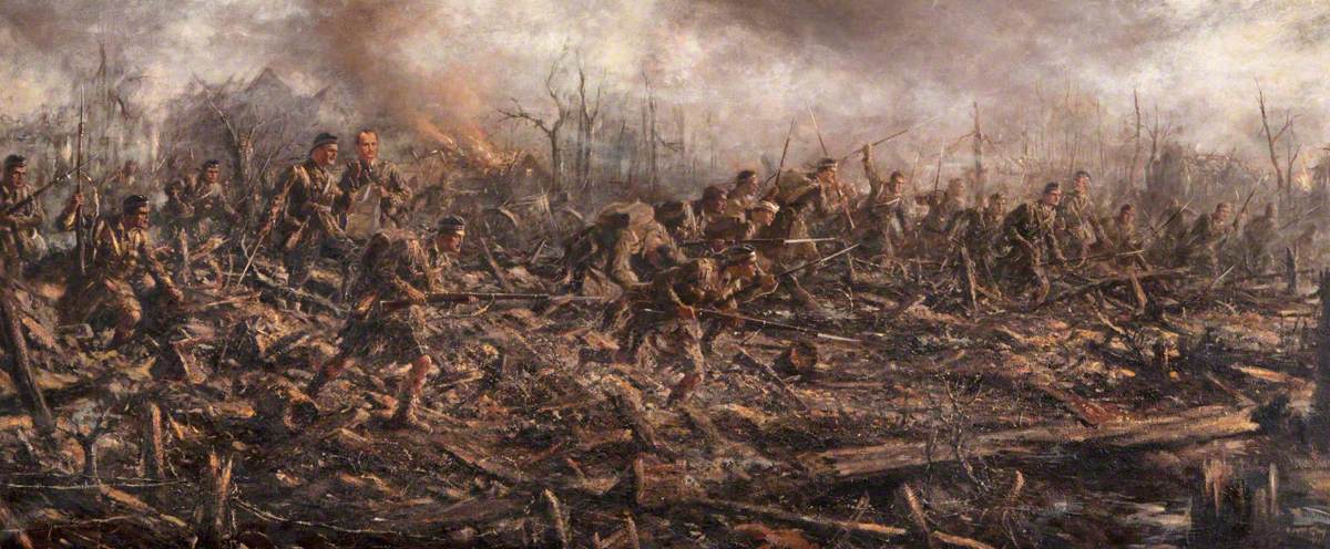 战争艺术:鲜为人知的第一次世界大战油画,英国画家约瑟夫·格雷
