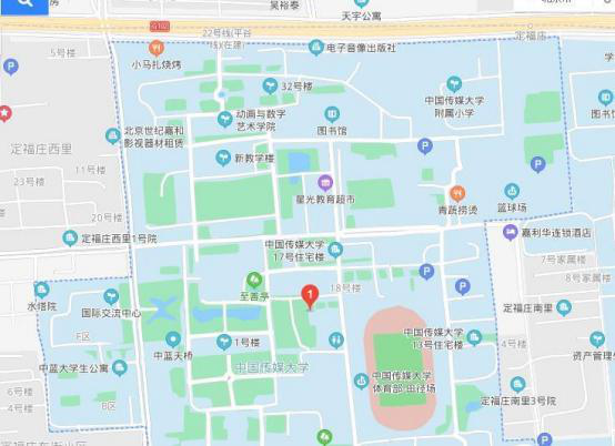 中国传媒大学地图图片