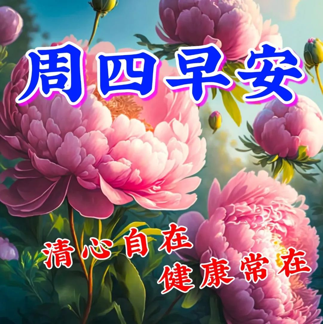 早安,周四,让我们怀揣着对生活的热爱和对未来的期待
