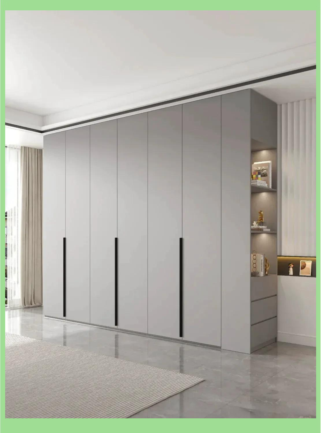 主卧衣柜的多种设计方案,美观与实用并存!