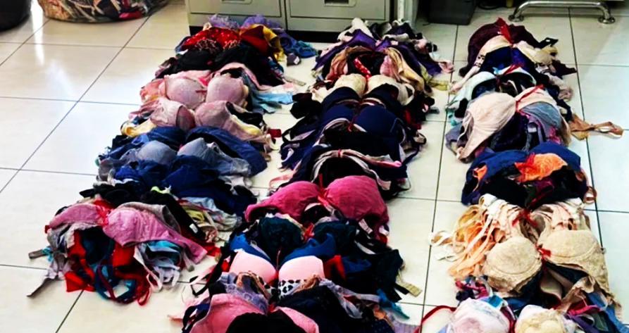 台屏东变态内衣大盗落网偷三乡镇 警方搜出上千女性内衣裤至1002