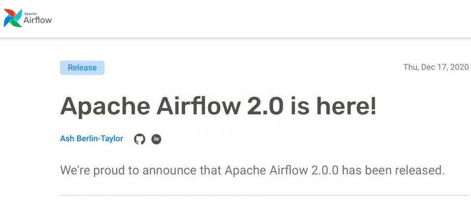 工作流程管理工具apache airflow 2.0改进性能并简化使用方式