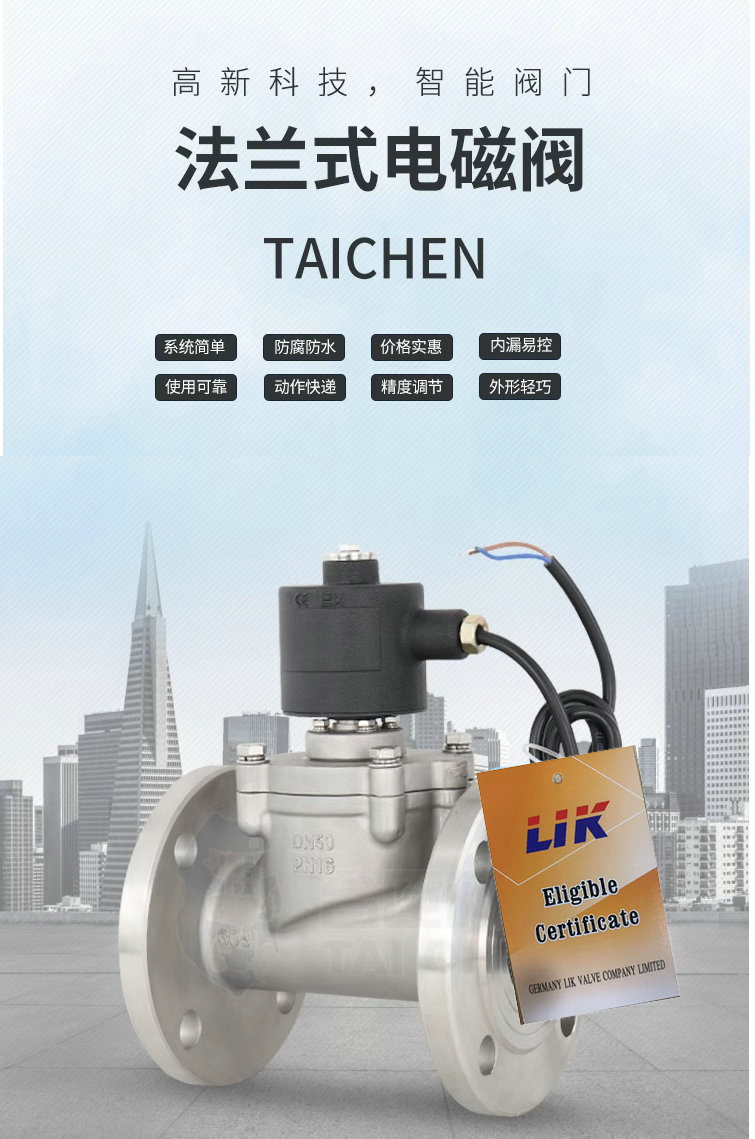 进口蒸汽电磁阀-法兰-内螺纹-高温型-德国莱克