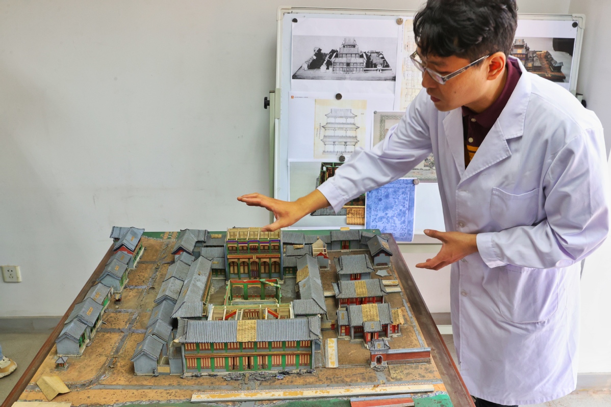 国博文保院举行馆藏样式雷烫样修复媒体开放活动