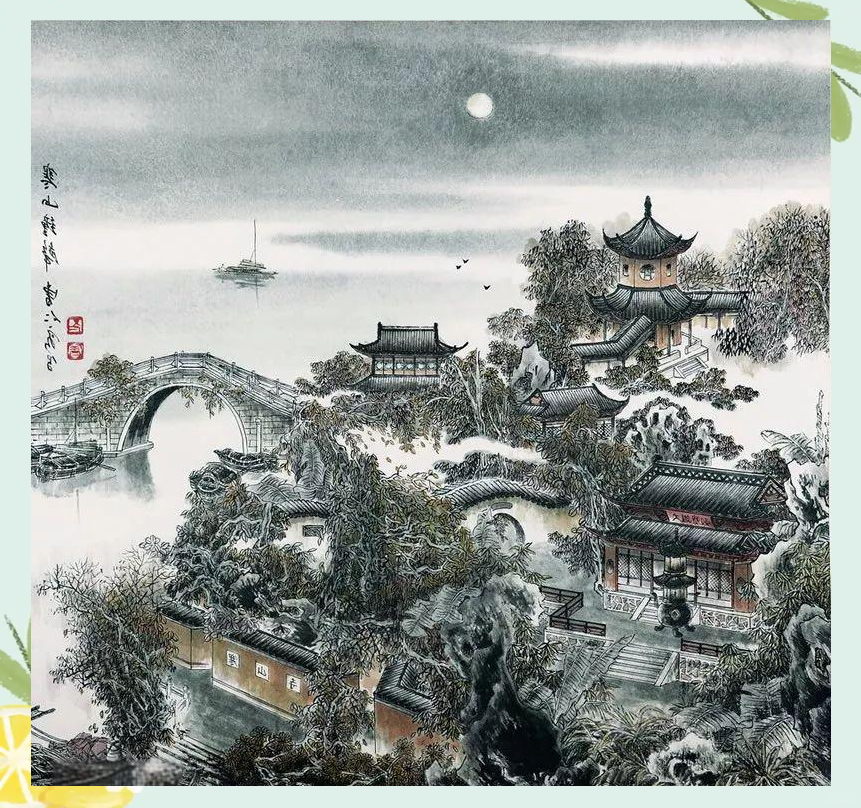国画江南园林,探寻梦幻般的景致!