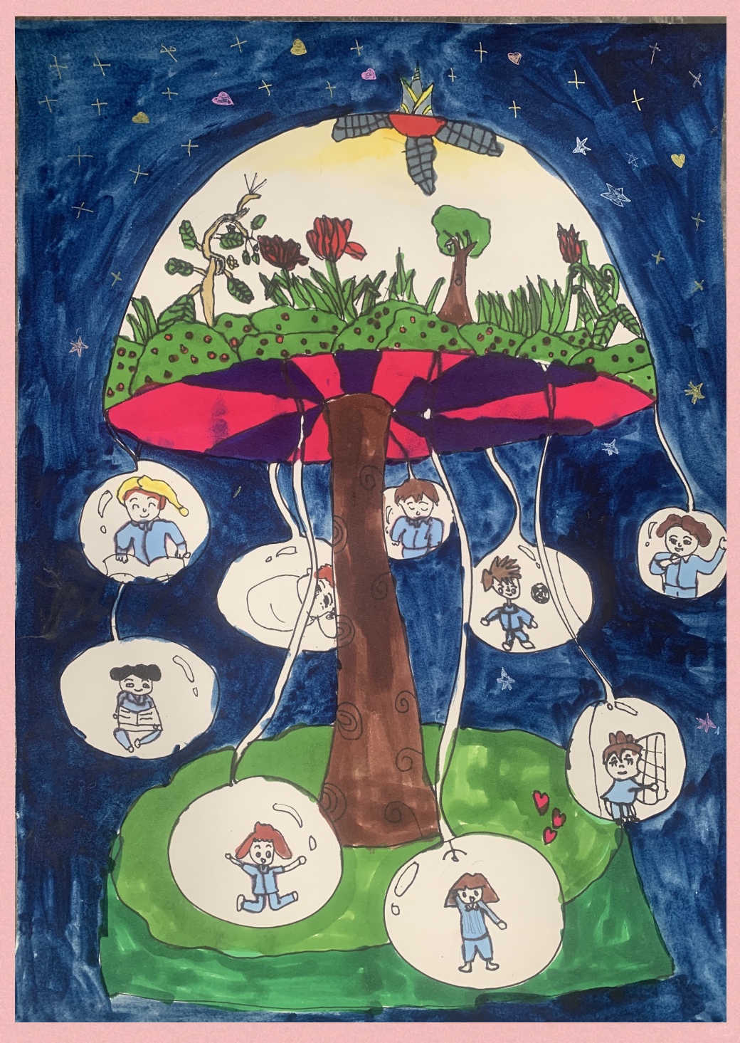 孩子们的科幻画带你进入环保科技新世界