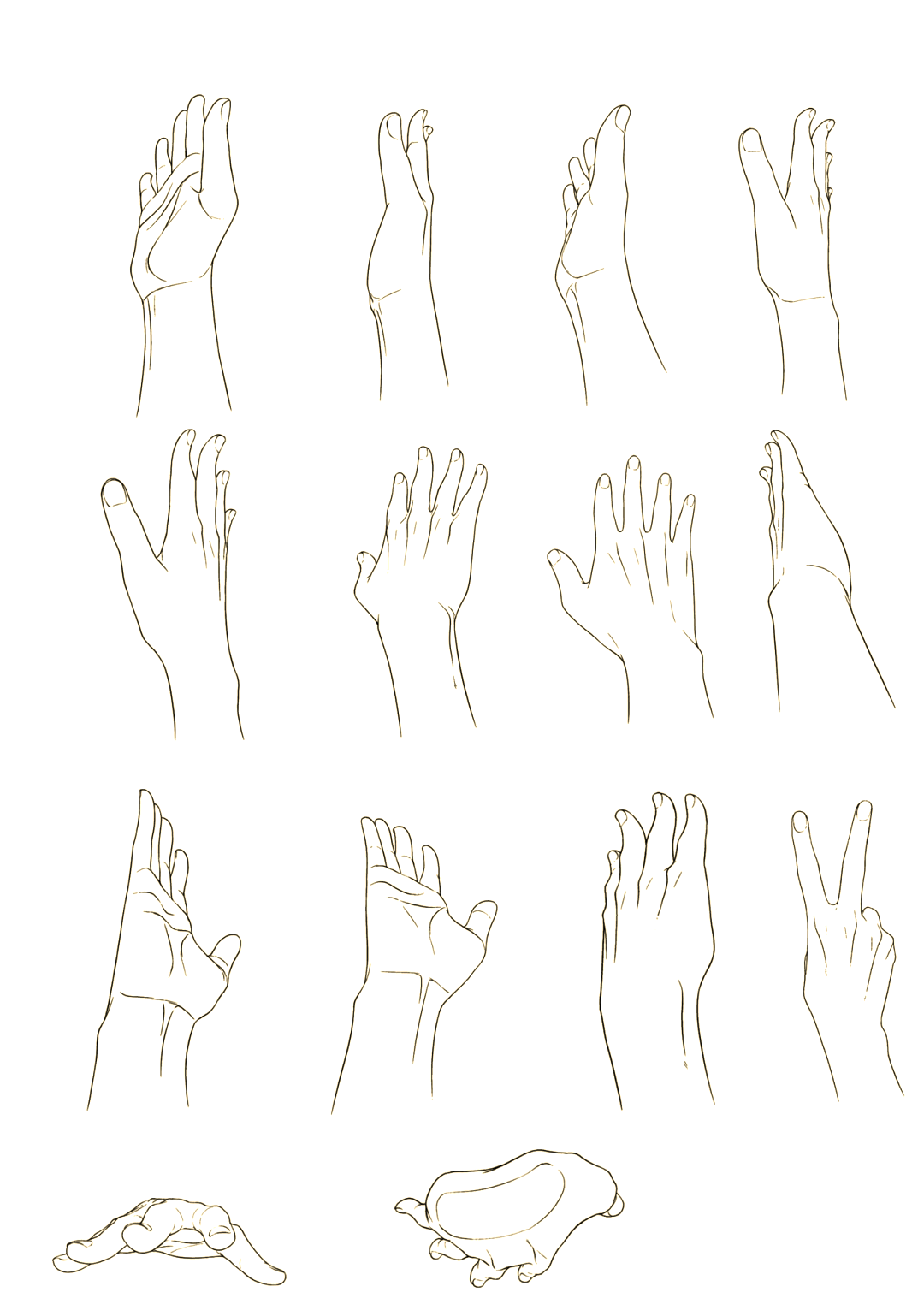 绘画新手必知:如何轻松绘制手部手势?