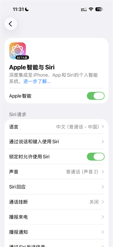苹果回应推送国行版AI：未在中国大陆正式推出