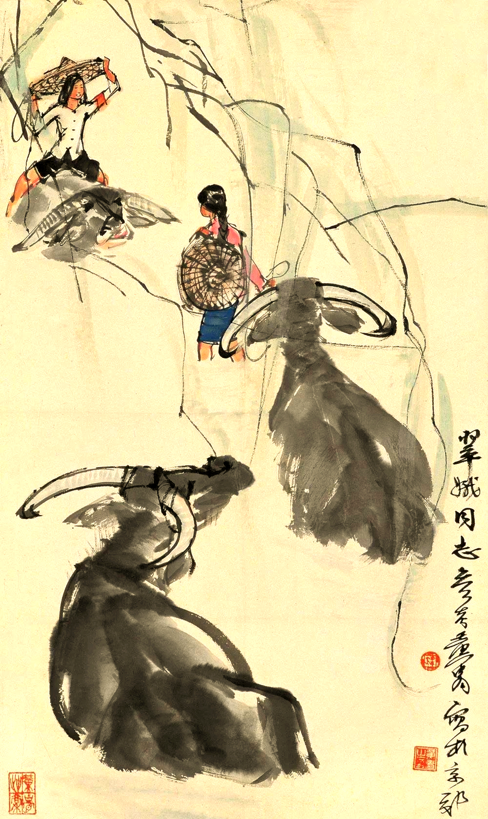 黄胄的牛画,生动灵巧且别具一格