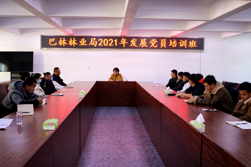 巴林林业局举办2021年下半年党员发展对象培训班