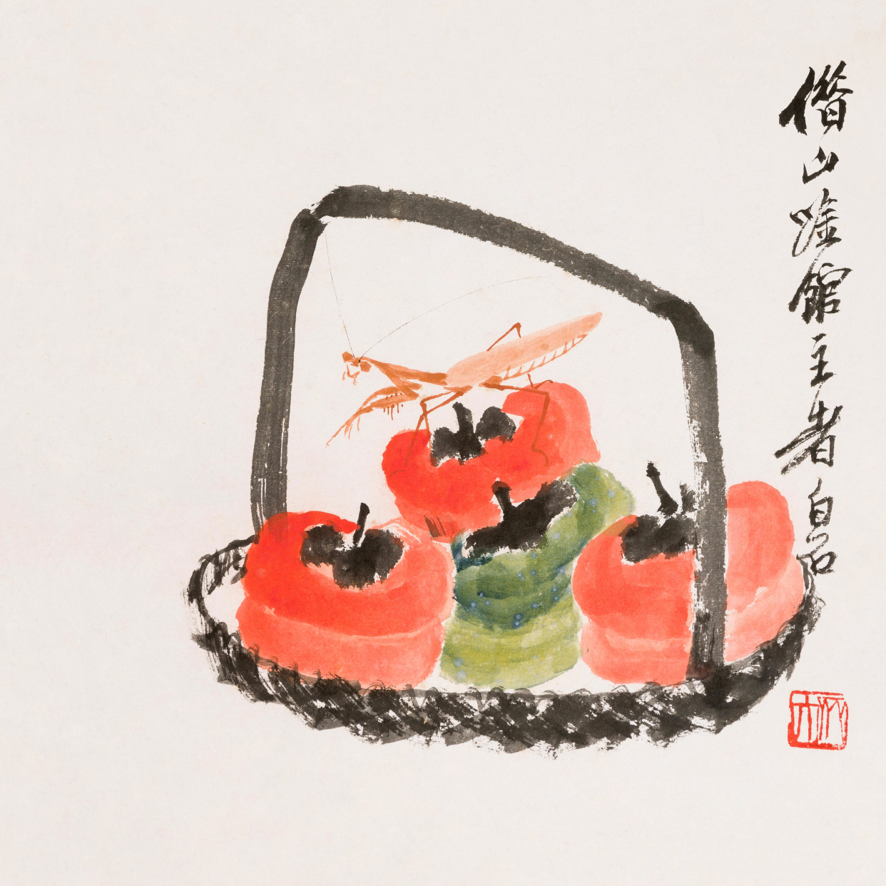 齐白石先生为什么钟爱画柿子?