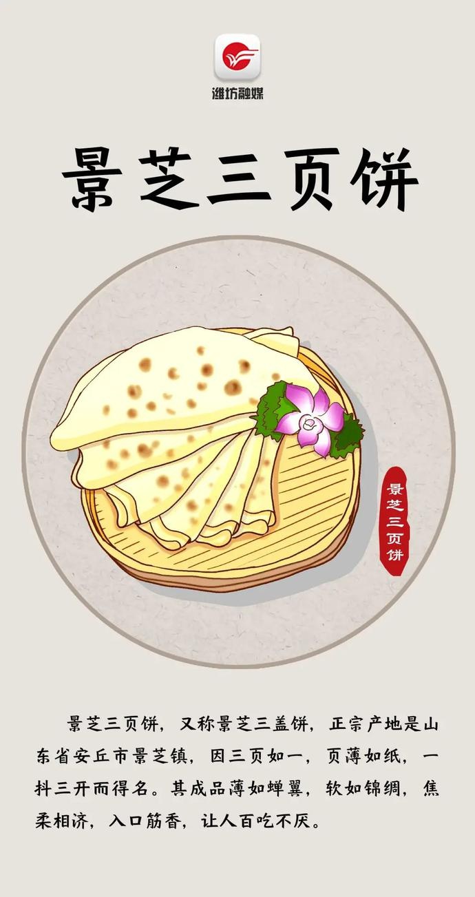 融媒手绘|潍坊名小吃,图绘逗您馋