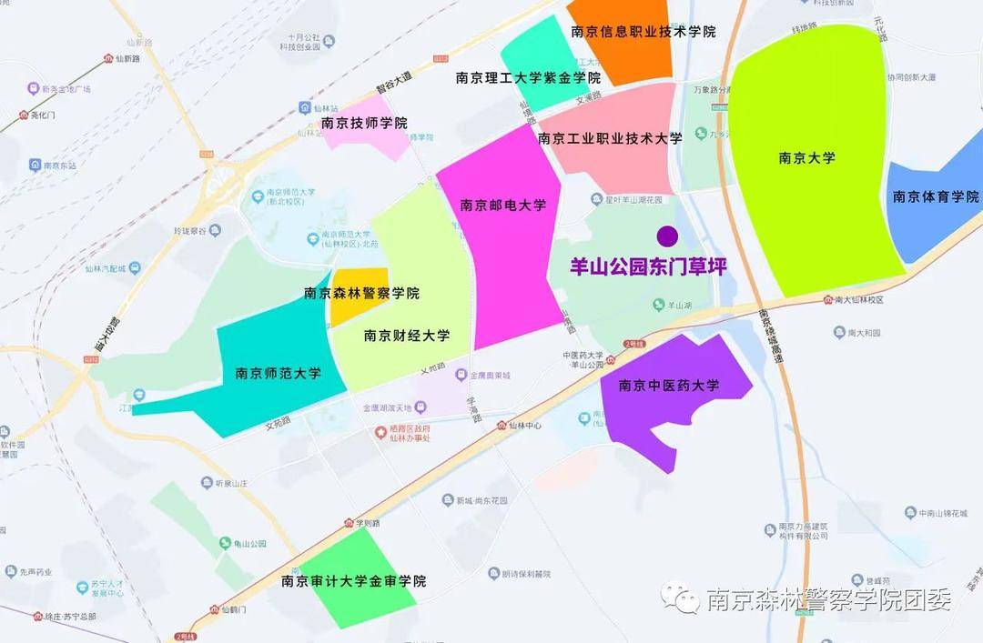 南京仙林大学城地图图片