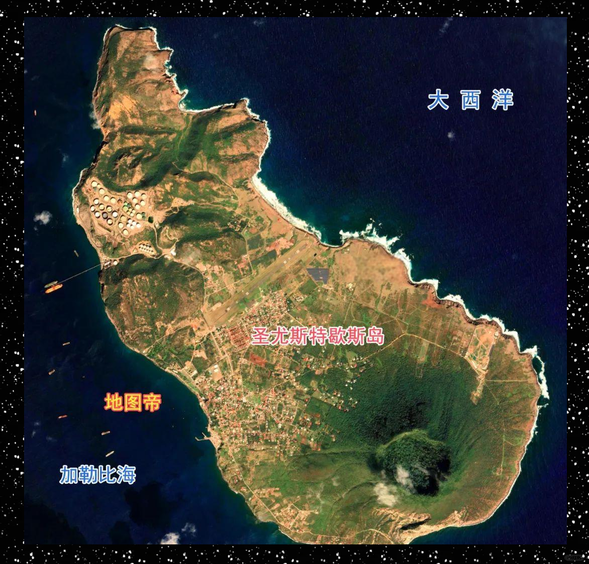 圣尤斯特歇斯岛,这个荷兰的海外公共实体,形状如同马鞍,与萨巴岛相距