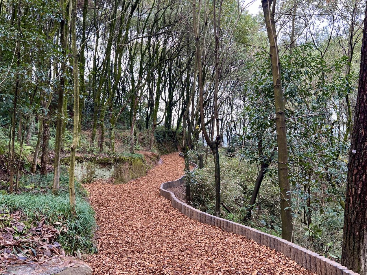 萬象山公園生態遊步道完成鋪設