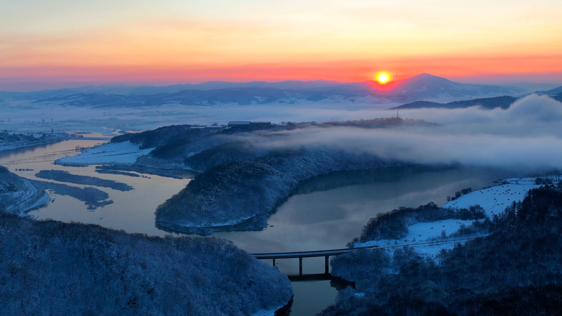 盖县转山湖水库风景区图片