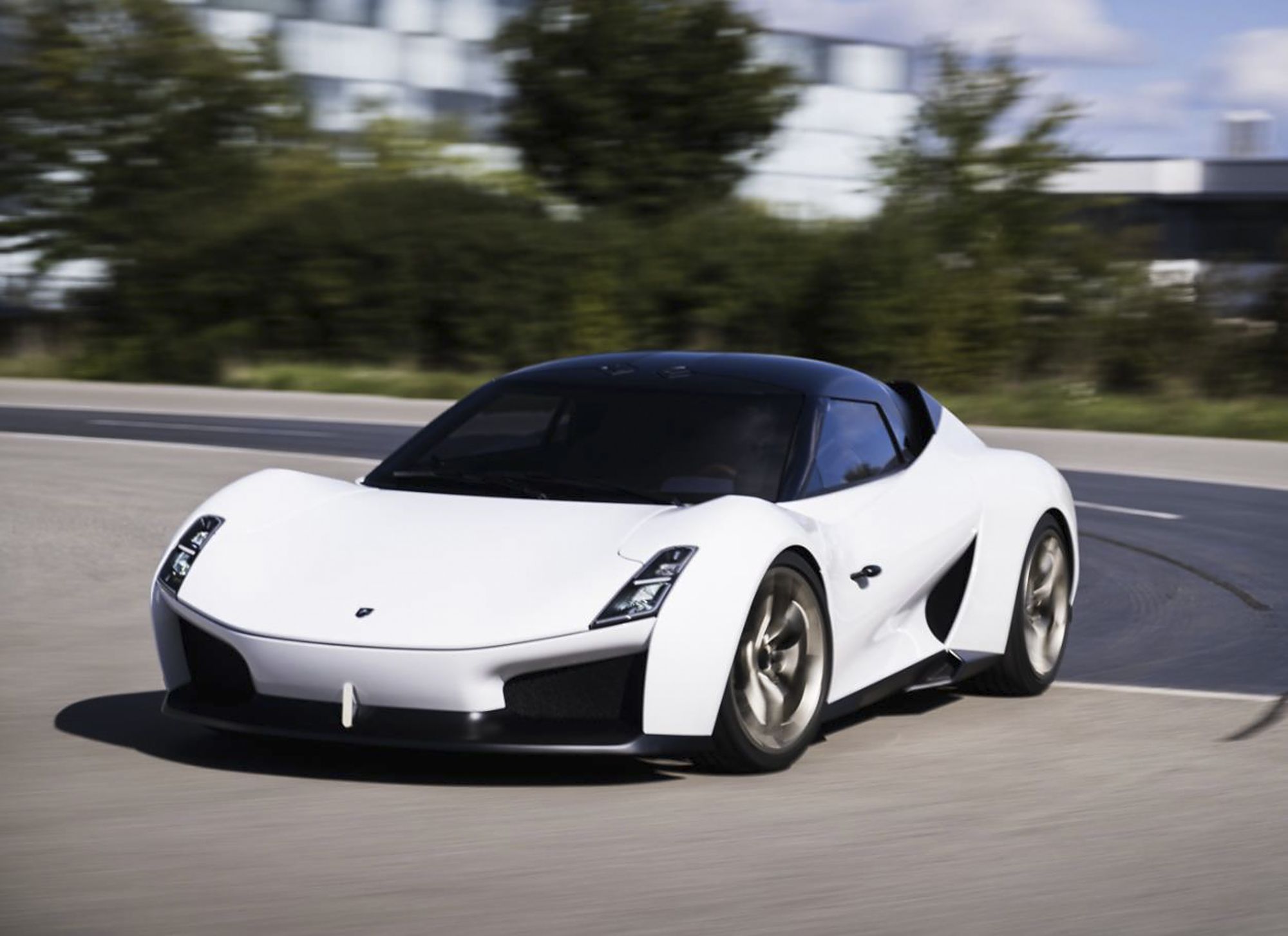 阿波罗g2j纯电动跑车!配蝴蝶门