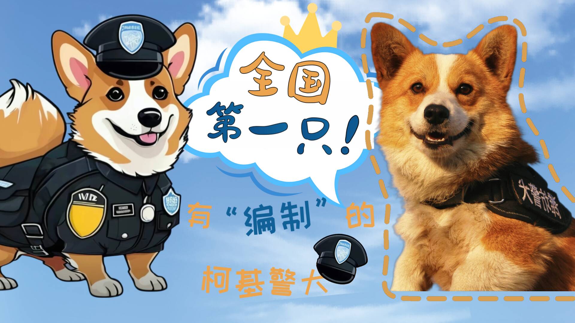 全国第一只!有编制的柯基警犬